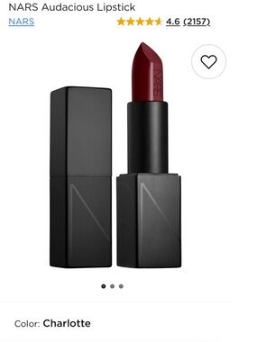 NARS Audacious Lipstick — Charlotte (Deep Wine Red)